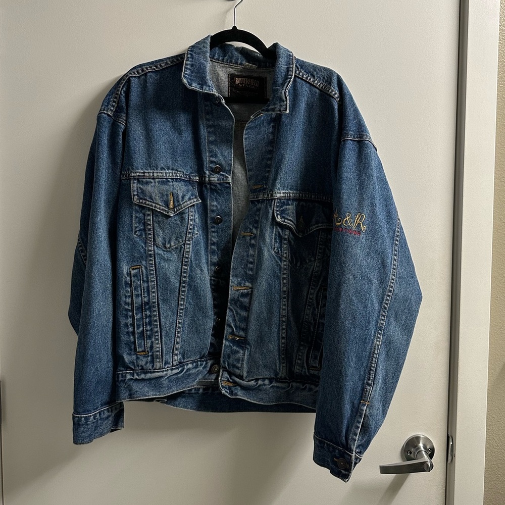 Butterfield Stage Heavyweight Denim Jacket - Size Large